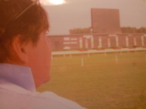 J.D. Thomas was former Track Superintendent at Colonial Downs. He is shown here overlooking the 180 foot wide Secretariat Turf Course  