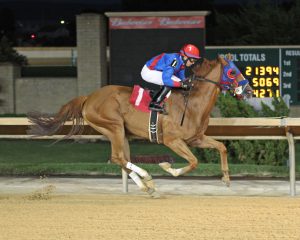 Really Boppin's win at Charles Town August 6th gave owner Vermont Farm a 25% bonus as part of the new VTA/HBPA incentive program. Photo by Coady Photography.