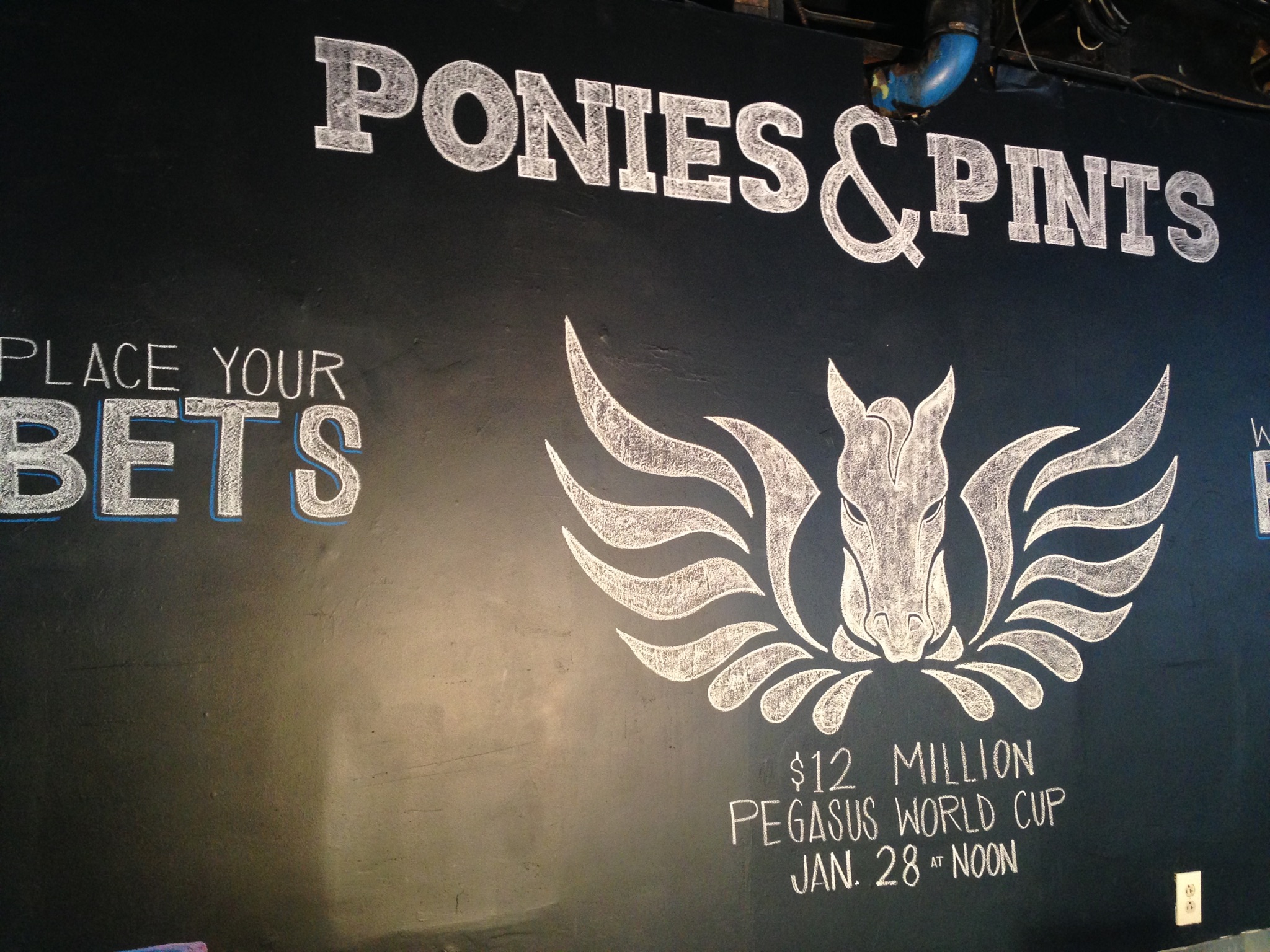 Ponies & Pints will feature full service dining and have 60 beers on tap. 